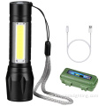 Portable USB Rechargeable Outdoor Camping Flashlight